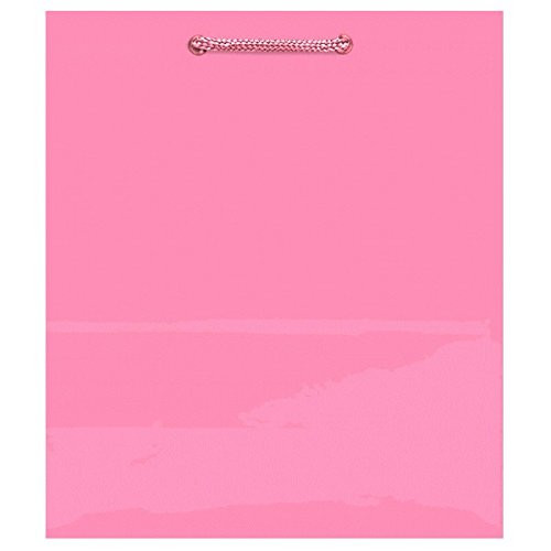 Amscan Party Friendly X-Large Glossy Gift Bag, New Pink, 16 3/4" H x 12 1/4" W x 5 1/2" D