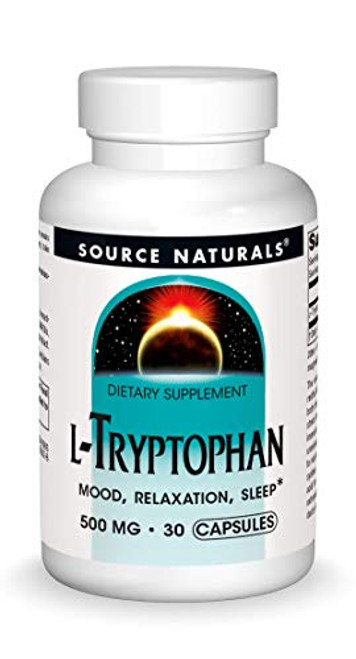 Source Naturals L-Tryptophan 500 mg 30 caps Source Naturals L-Tryptophan 500 mg 30 caps