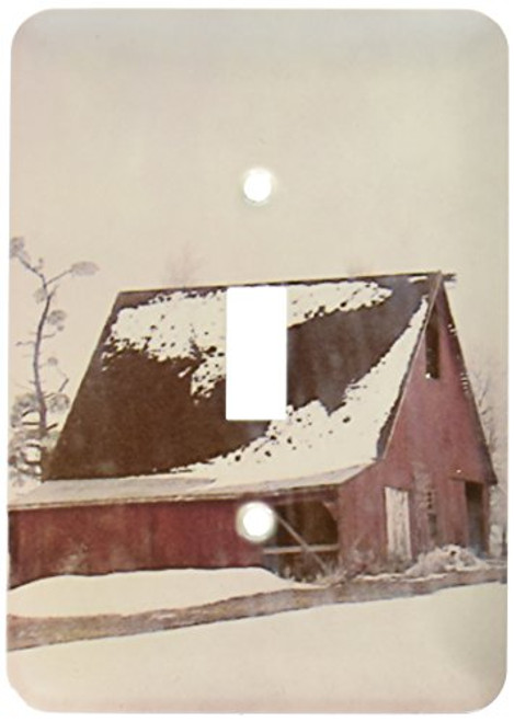 3dRose Lsp-10921-1 Winter Barn By Angelandspot Single Toggle Switch