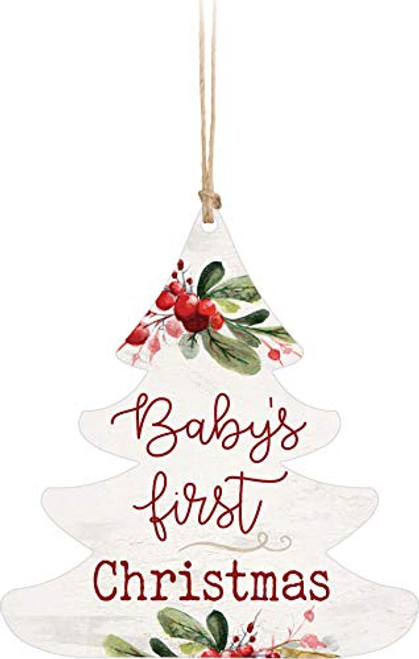 P_ Graham Dunn Babys First Christmas Tree Red 3_5 x 3_2 Wood Christmas Figurine Ornament P_ Graham Dunn Babys First Christmas Tree Red 3_5 x 3_2 Wood Christmas Figurine Ornament