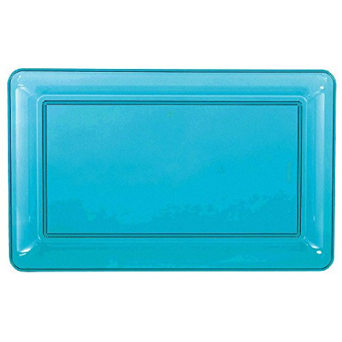 Amscan 430716.54 Party Supplies 9 1/5" x 14 1/5" Caribbean blue