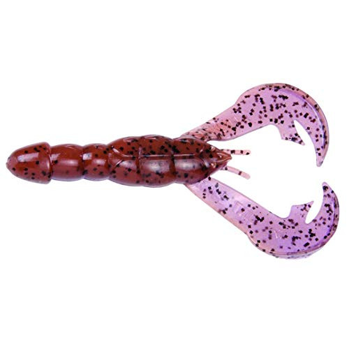 Strike King RGCRW-250 Rage Tail Craw 4-Inch Peanut Butter and Jelly 7-Per Package