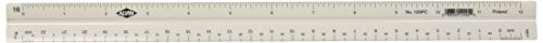 Alvin 120PC 12 High Impact Plastic Combination Triangular Scale