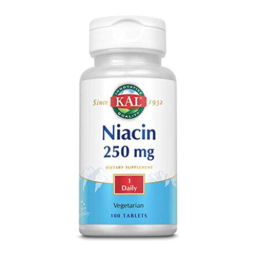 Kal 250 Mg Niacin Tablets 100 Count