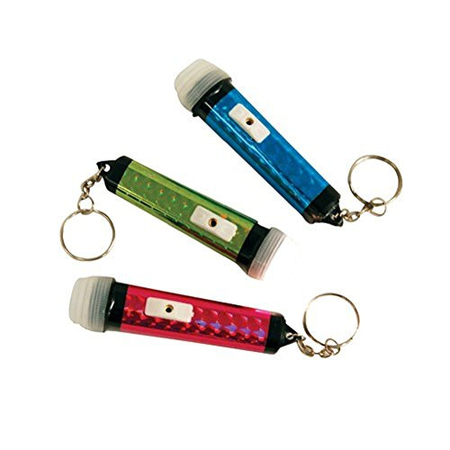 U_S_ Toy Lot of 12 Assorted Color Mini Flashlight Keychains