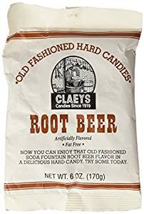 Claeys Old Fashioned Root Beer Hard Candy 6 oz_