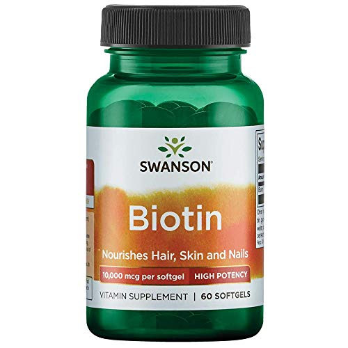 Swanson Super Strength Biotin Vitamin 10000 mcg 60 Sgels