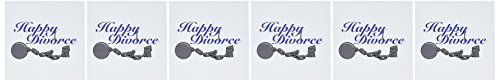 3dRose Funny Happy Divorce Broken Ball and Chain Design - Greeting Cards 6 x 6 inches set of 6 gc-102582-1