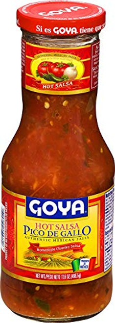 Goya Hot Salsa Pico De Gallo Homestyle Chunky Sauce 17_6oz