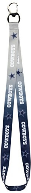 NFL Dallas Cowboys Ombre Lanyard SilverNavy Onse Size NFL Dallas Cowboys Ombre Lanyard SilverNavy Onse Size