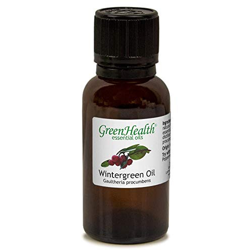 1oz Wintergreen Essential Oil 100 Pure   Uncut - Greenhealth Shipped with Child Resistant Cap