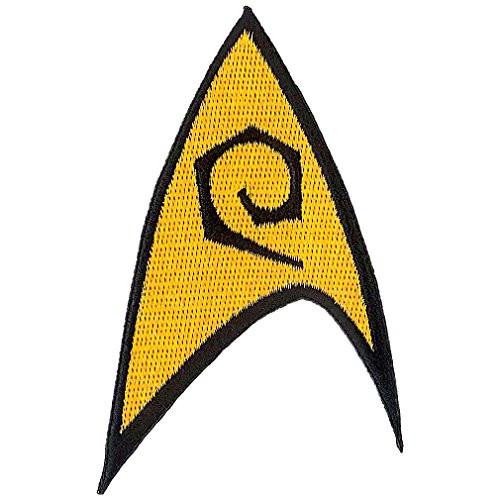 Ata-Boy Star Trek Engineering Insignia 3_4 Full Color Embroidery Iron-On Patch