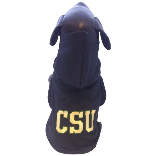 NCAA Colorado State Rams Collegiate Cotton Lycra Hooded Dog Shirt Team Color X-Small NCAA Colorado State Rams Collegiate Cotton Lycra Hooded Dog Shirt Team Color X-Small