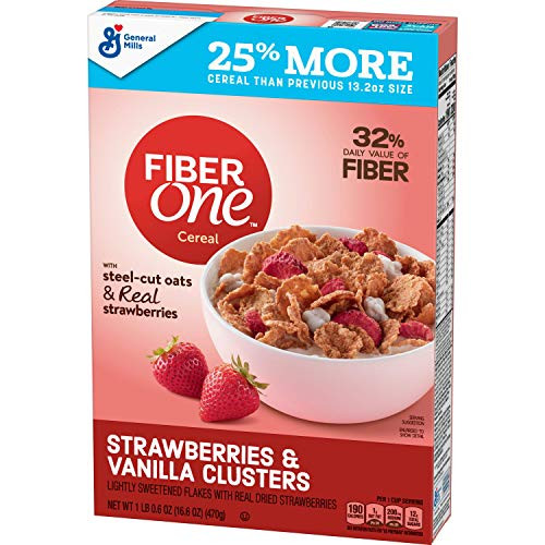 Fiber One Cereal Strawberries and Vanilla Clusters 16_6 oz