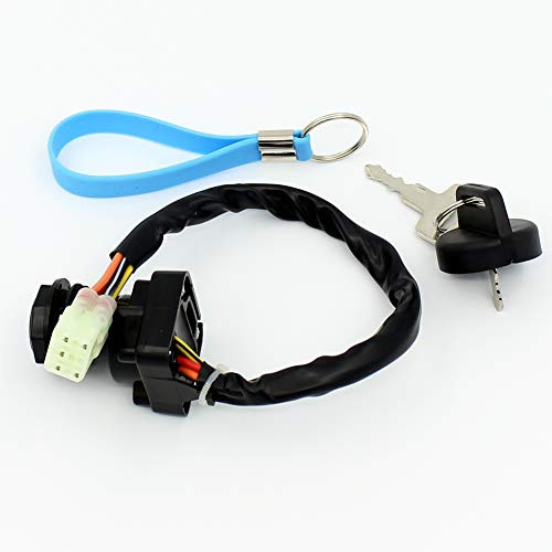 YOFMOO Ignition Key Switch Compatible for Suzuki ATV LTA400 LTA400F LTA400FC LTA450X LTA450XZ LTA500X LTA500XP LTA500XPZ LTA500XZ LTA750X LTA750XPZ LTA750XP LTF400 LTF400F Eiger King Quad 400 500