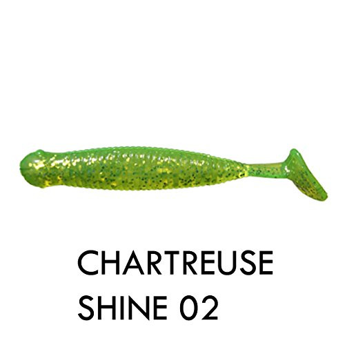 Big Bite Baits PT32502 Paddle Tail Grub Chartreuse Shine, 3.25" Big Bite Baits PT32502 Paddle Tail Grub Chartreuse Shine, 3.25"