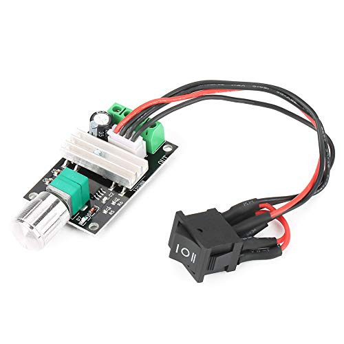 Yosoo Health Gear PWM Motor Speed Controller DC 6V-24V 3A DC Motor Speed Controller Adjustable Reversible Motor Driver Switch