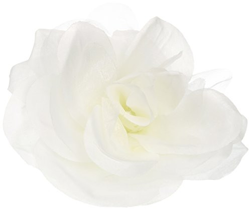 Wilton 1006-467 White Clip-On Fabric Rose