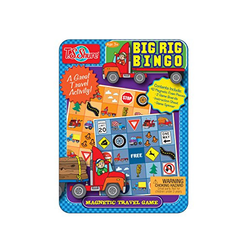 T.S. Shure Big Rig Bingo Mini Game Tin Magnetic