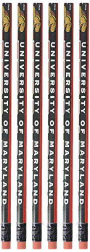 WinCraft NCAA University of Maryland Pencil 6 Pack Black