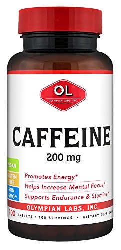Olympian Labs Caffeine 200 mg 100 Tablets
