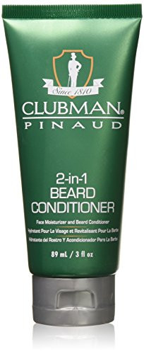 Clubman 2-in-1 Beard Conditioner and Face Moisturizer, 3 oz