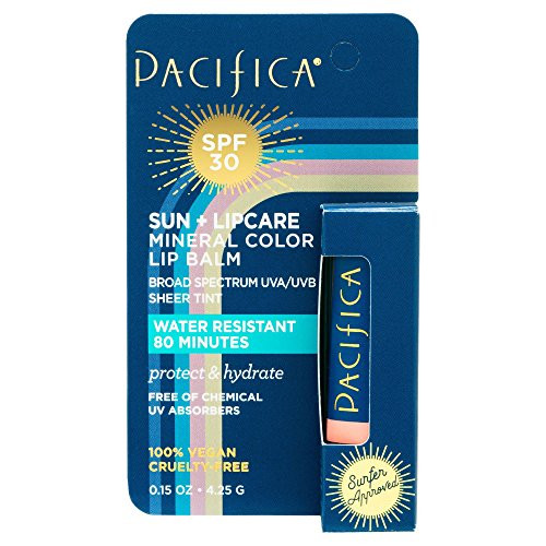 Pacifica Sun  Lip Care SPF 30 Mineral Color Peach 0_15oz