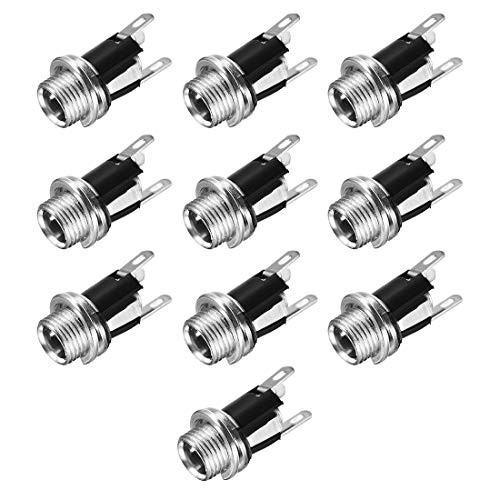 uxcell 5_5mmx2_1mm DC Power Jack Socket Female Mount Connector DC-025M 10pcs uxcell 5_5mmx2_1mm DC Power Jack Socket Female Mount Connector DC-025M 10pcs