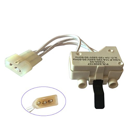 LONYE 3406107 Dryer Door Switch for Whirlpool Kenmore Sears Roper Maytag WP3406107 PS11741701 AP6008561 Replace 3406109, 3406100, 3405101, 3405100, 3406101