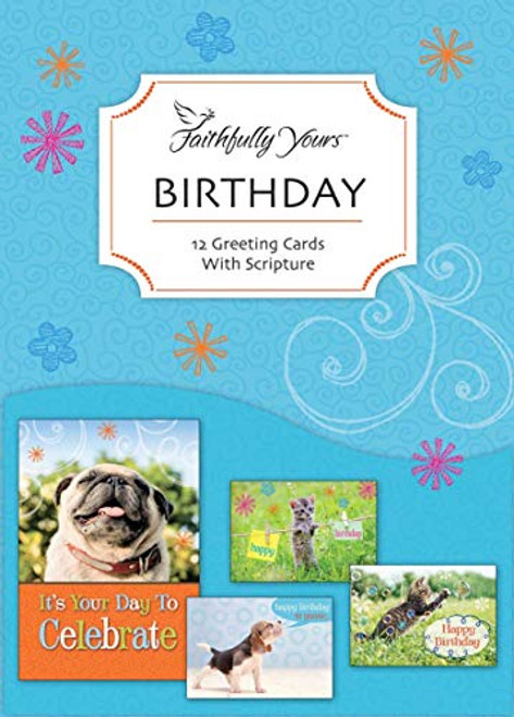 Faithfully Yours - Birthday Greeting Cards -Bible Scripture - Box of 12 Faithfully Yours - Birthday Greeting Cards -Bible Scripture - Box of 12