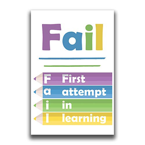 JSC371 F_A_I_L_ Classroom Poster 18-Inches by 12-Inches Classroom Poster Premium 100lb Gloss Poster Paper JSC371 F_A_I_L_ Classroom Poster 18-Inches by 12-Inches Classroom Poster Premium 100lb Gloss Poster Paper