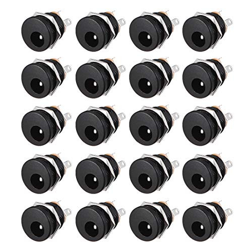 uxcell DC-022 5_5mmx2_1mm DC Power Jack Socket 3 Pin Female Panel Mount Connector 20pcs uxcell DC-022 5_5mmx2_1mm DC Power Jack Socket 3 Pin Female Panel Mount Connector 20pcs