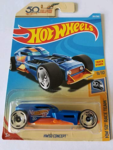 Hot Wheels 2018 Hw 50th Race Team 910 - HW50 Concept Blue