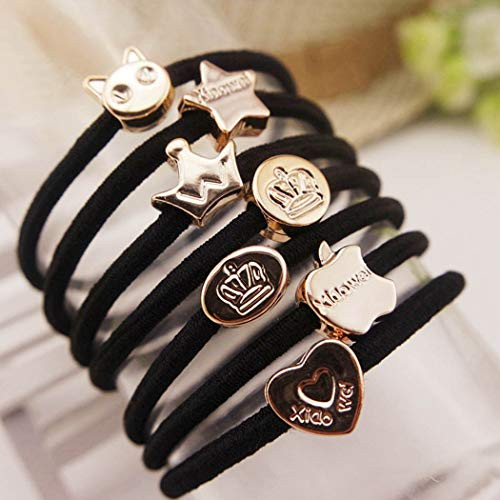 Catery Elastics Hair Ties Headband 13 PCS Black Thick Seamless Cotton Hair Bands Ponytail Holders Headband Scrunchies Rope Hair Accessories for Women and Girls Catery Elastics Hair Ties Headband 13 PCS Black Thick Seamless Cotton Hair Bands Ponytail Holders Headband Scrunchies Rope Hair Accessories for Women and Girls