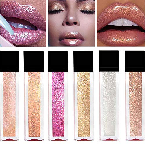 Kisshine Liquid Lipstick Moisturizing Lip Gloss Shimmer Lipgloss Long Lasting Lip Glaze Shiny Lips Cosmetics Makeup Set for Women and Girls Gold 01 Kisshine Liquid Lipstick Moisturizing Lip Gloss Shimmer Lipgloss Long Lasting Lip Glaze Shiny Lips Cosmetics Makeup Set for Women and Girls Gold 01