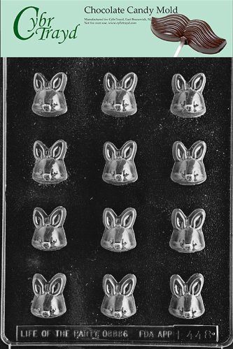 Cybrtrayd Life of the Party E448 Bunny/Chick Bon-Bon Easter Chocolate Candy Mold in Sealed Protective Poly Bag Imprinted with Copyrighted Cybrtrayd Molding Instructions