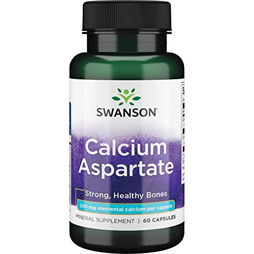 Swanson Calcium Aspartate 200 Milligrams Elemental 1000 Milligrams 60 Capsules Swanson Calcium Aspartate 200 Milligrams Elemental 1000 Milligrams 60 Capsules