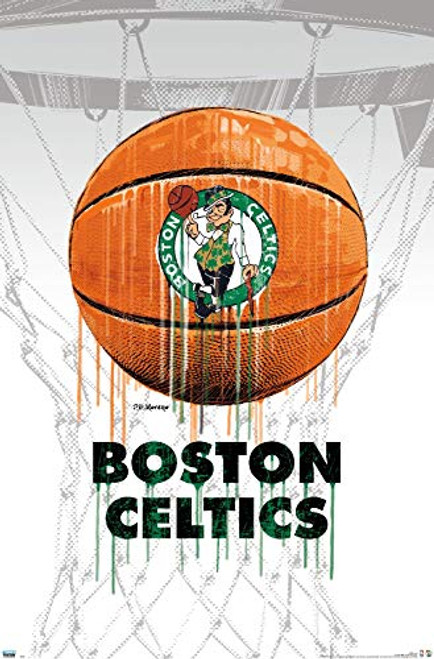 Trends International NBA Boston Celtics - Drip Ball 20 Wall Poster 22_375 x 34 Unframed Version Trends International NBA Boston Celtics - Drip Ball 20 Wall Poster 22_375 x 34 Unframed Version