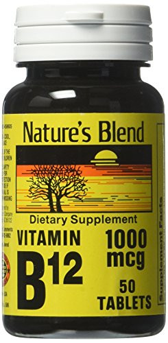 Natures Blend Vitamin B12 Tablets 1000 mcg 50 Tabs
