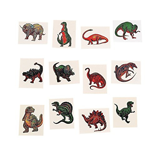 Fun Express Dinosaur Temporary Tattoo Stickers  Party Pack 216 Count