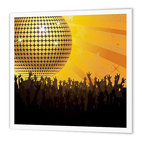 3dRose ht-78477-3 Pretty Gold Disco Ball with Hands - Iron on Heat Transfer 10 by 10 for White Material 3dRose ht-78477-3 Pretty Gold Disco Ball with Hands - Iron on Heat Transfer 10 by 10 for White Material