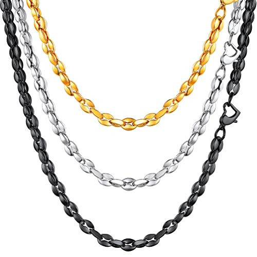 PROSTEEL Womens Chain Stainless Steel Chains Necklaces Jewelry Trendy Fashion eboy egirl Teens Girl Gift Choker Necklace Men Women PROSTEEL Womens Chain Stainless Steel Chains Necklaces Jewelry Trendy Fashion eboy egirl Teens Girl Gift Choker Necklace Men Women