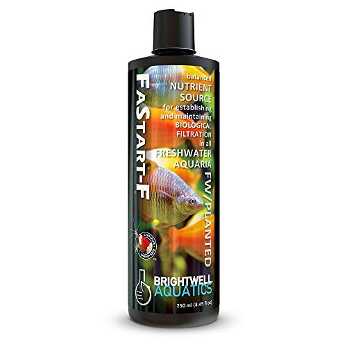 Brightwell Aquatics Fastart F  Nutrient Source for Establishing Biological Filtration in Freshwater Aquariums 250-ml