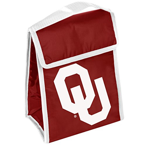FOCO NCAA Oklahoma Sooners Big Logo Lunch Bag Red