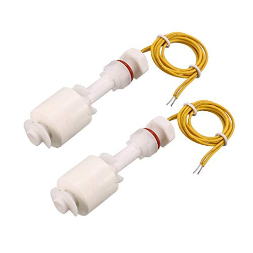 uxcell PP Float Switch for Water Pump Tank Liquid Water Level Sensor M10 Black 2pcs