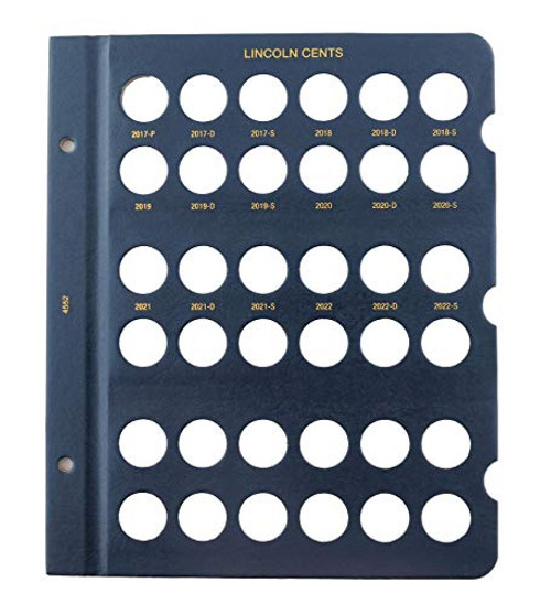 Whitman US Lincoln Cent Coin Album Page 2017 - 2022 4552 Whitman US Lincoln Cent Coin Album Page 2017 - 2022 4552