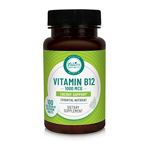 Natures Instincts Vitamin B12 1000mcg for Energy Support 100 Count Natures Instincts Vitamin B12 1000mcg for Energy Support 100 Count