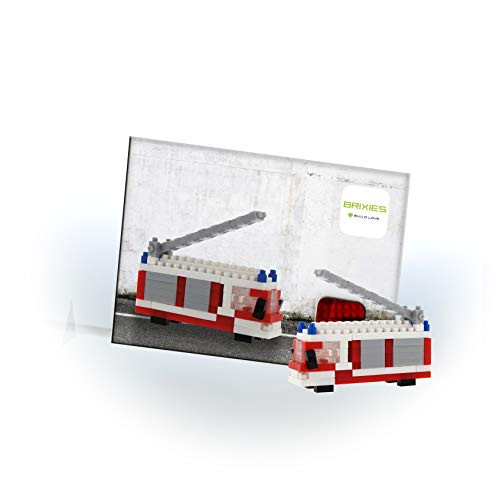Brixies Building Bricks Fire Brigade Fire Truck Set