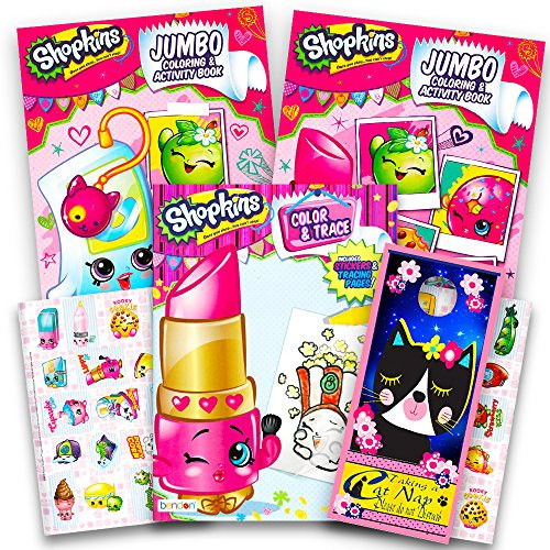 Shopkins Ultimate Coloring and Activity Book Set -- 3 Coloring Books Over 30 Stickers Tracing Pages and Door Hanger Shopkins Ultimate Coloring and Activity Book Set -- 3 Coloring Books Over 30 Stickers Tracing Pages and Door Hanger