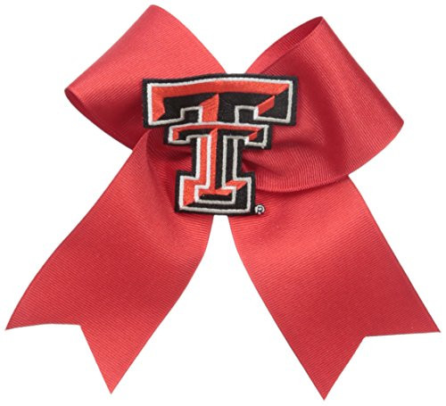 Divine Creations NCAA Texas Tech Red Raiders Cheer Bow One Size RedBlack